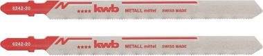 Полотна для электролобзиков, по металлу, HSS разведённые, фрезерованные (2 шт.) KWB 6242-20